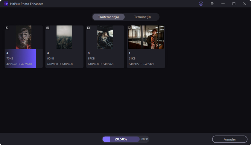 utilisez hitpaw pour améliorer la qualite d'une photo