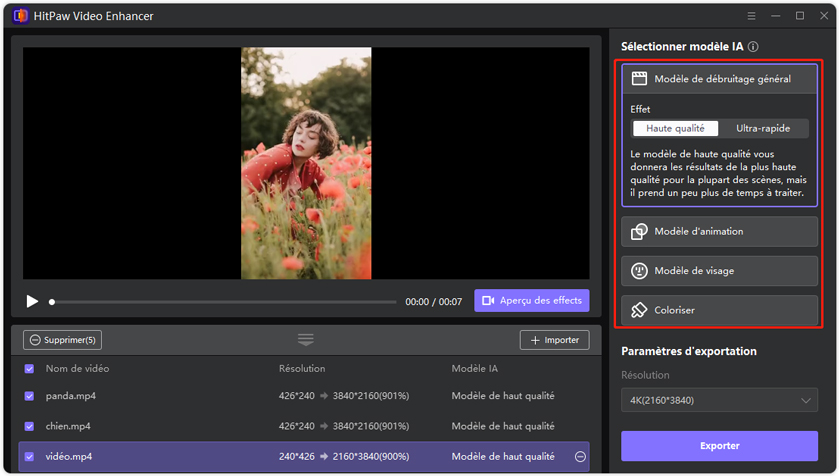 Améliorer Balenciaga vidéos ai