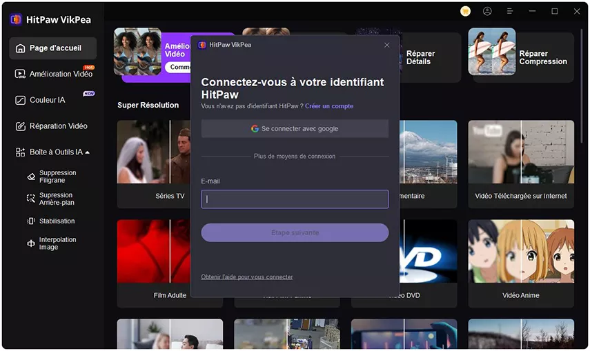 hitpaw video enhancer register