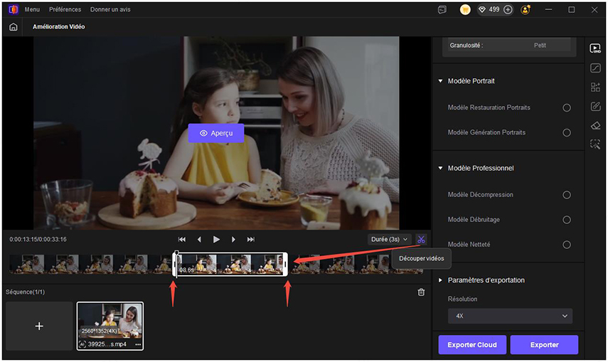 hitpaw vikpea video enhancer cut video option