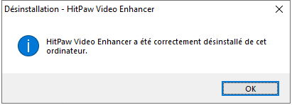 desinstaller hitpaw video enhancer