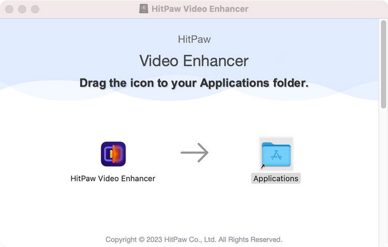 copier dans l'application