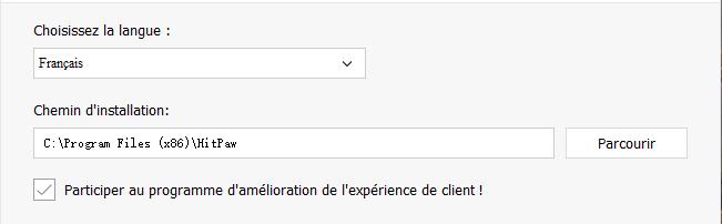 commencer à installer