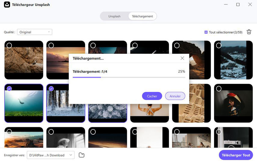 Comment télécharger des photos depuis Unsplash