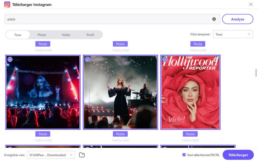 télécharger les photos Instagram avec hitpaw video