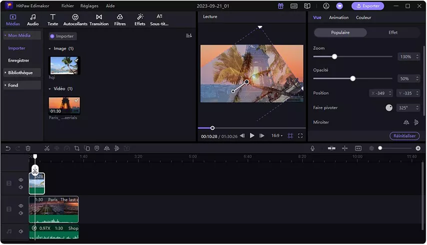 change image position