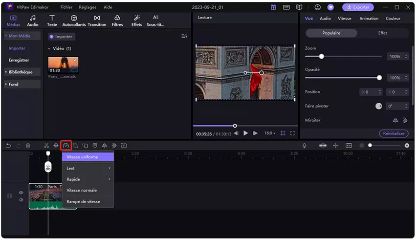 change video speed