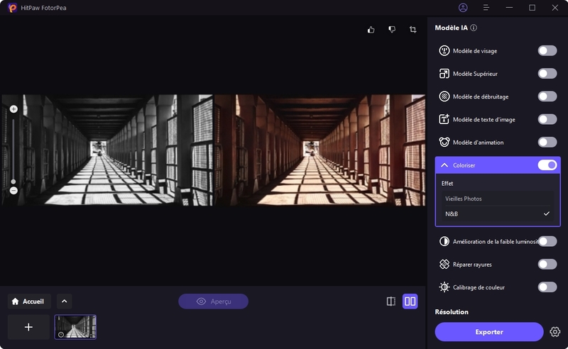 coloriser une photo avec HitPaw Fotorpea