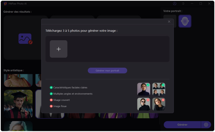 hitpaw ia generateur de photo de profil