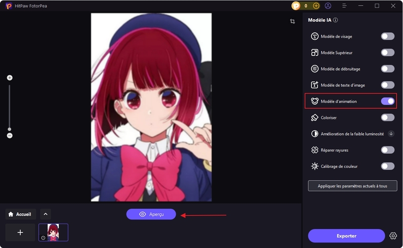 améliorer l'image d'un personnage d'anime
