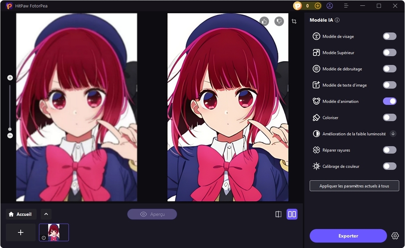 améliorer l'image d'un personnage d'anime