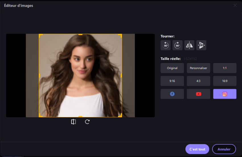 redimensionner photo