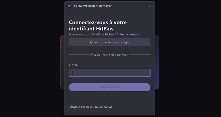 HitPaw Watermark Remover create ID
