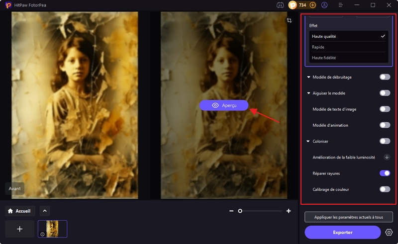 restauration de photos avec l'IA hitpaw