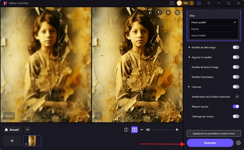 restauration de photos avec l'IA hitpaw