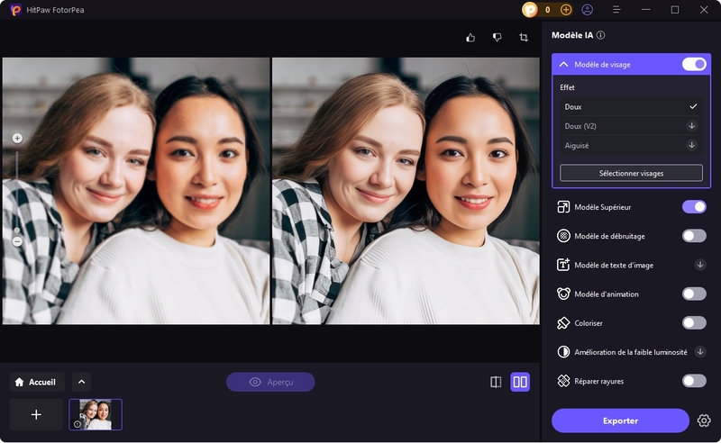 HitPaw FotorPea - améliorer la qualité photo