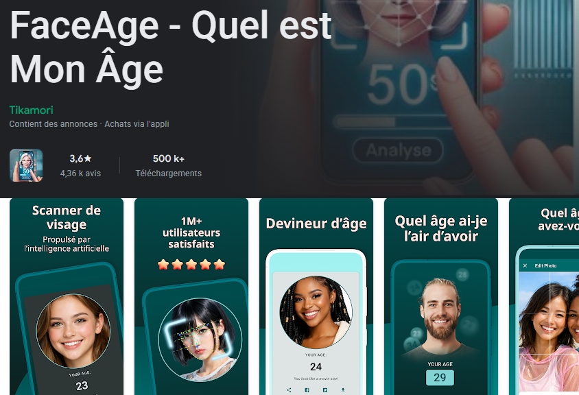 app pour se vieillir - face story