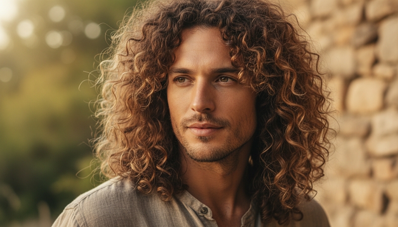 Cheveux Longs Bouclés