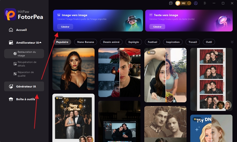 HitPaw FotorPea Générateur IA