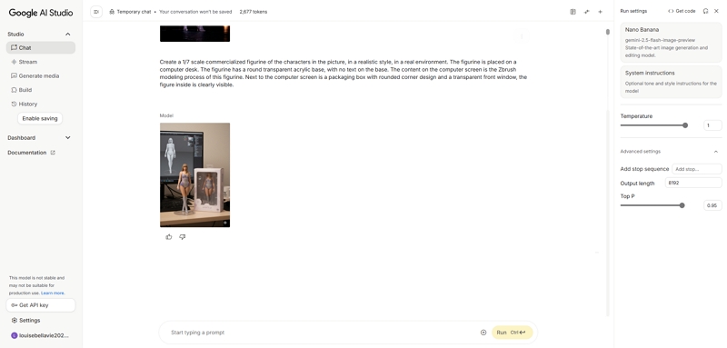 Générer dans Google AI Studio
