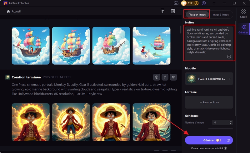 générateur ia one piece
