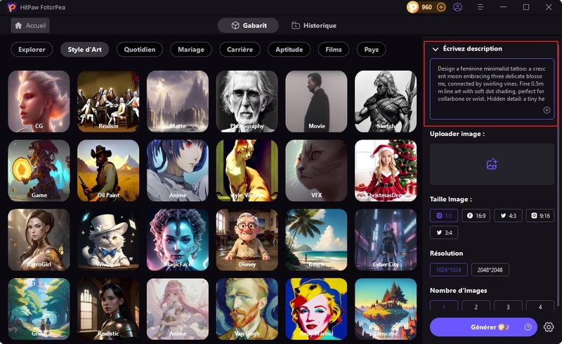 générateur de corps complet IA