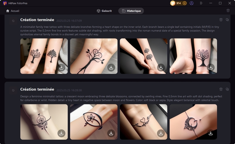 générateur d'idées tatouage