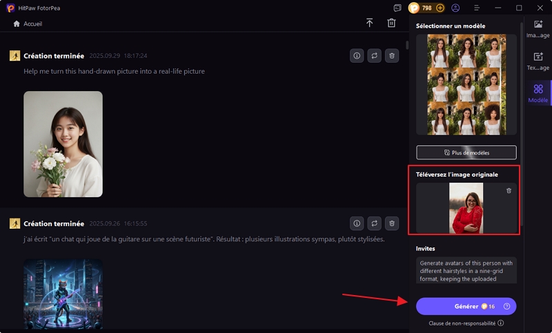 générateur des images IA