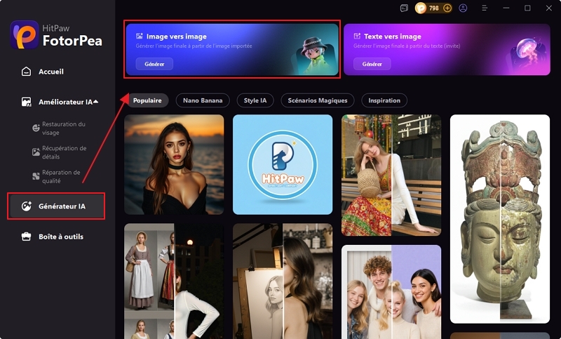 HitPaw FotorPea interface