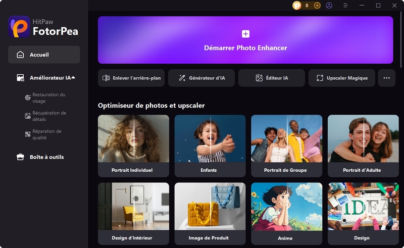 utilisez HitPaw pour améliorer votre photo