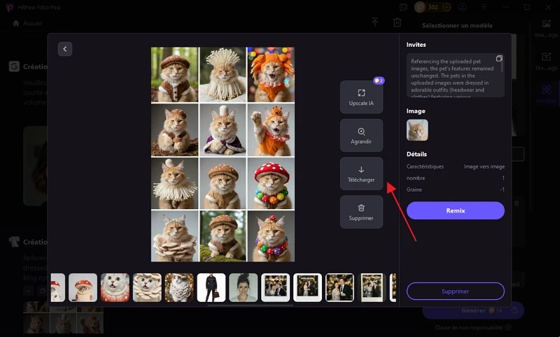 télécharger image générée par l'IA