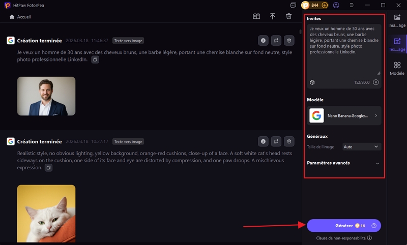 générer image IA avec HitPaw FotorPea