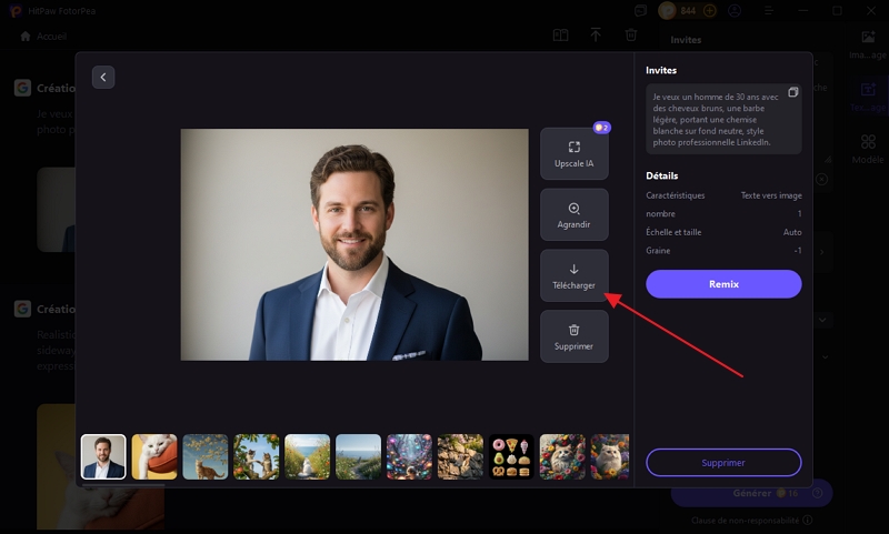 exporter photo pour faux profil homme