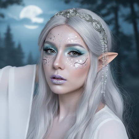 Maquillage Elfe du Clair de Lune