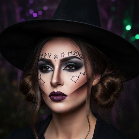 Maquillage Sombre de Sorcière