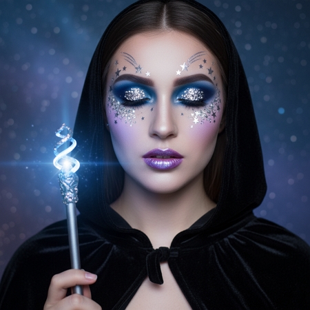 Sorcière Étoilée et Scintillante