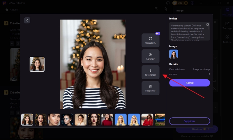 générer maquillage Noël