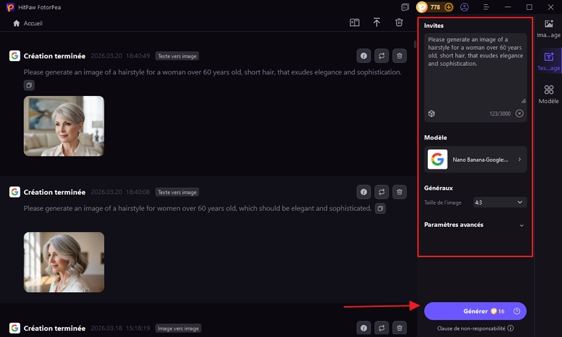 générer des images par IA