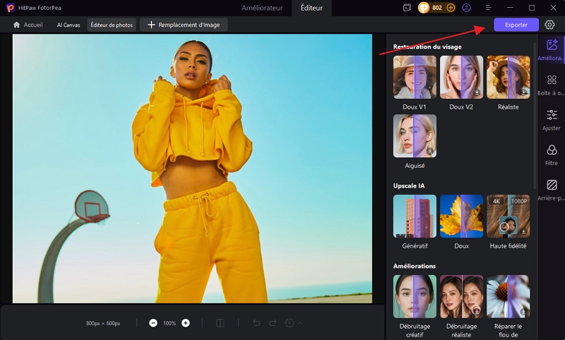 HitPaw FotorPea photo effet polaroid