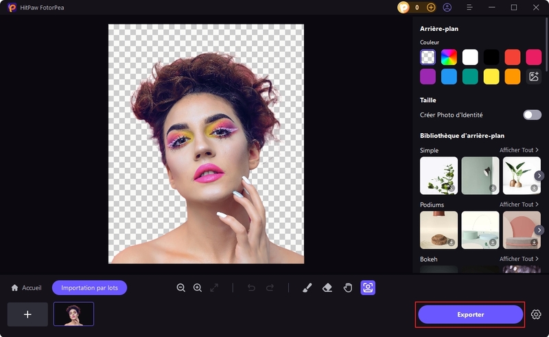 hitpaw supprimer fond image