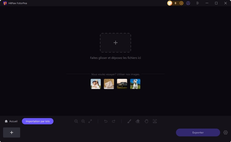 hitpaw application pour photoshoper quelque chose d'une photo