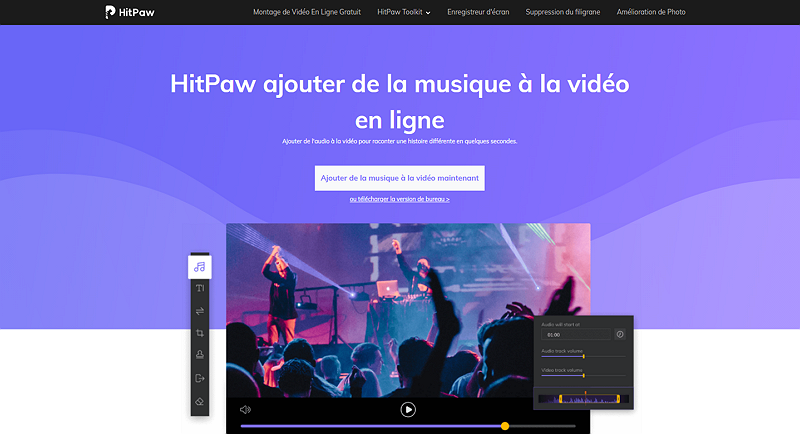 hitpaw pour l'édition musicale gratuite en ligne