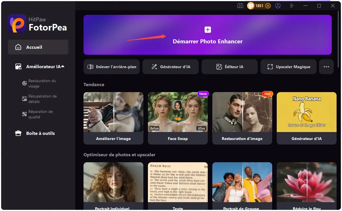 launch the app and and select option