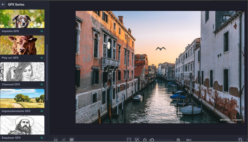 générer photo en dessin