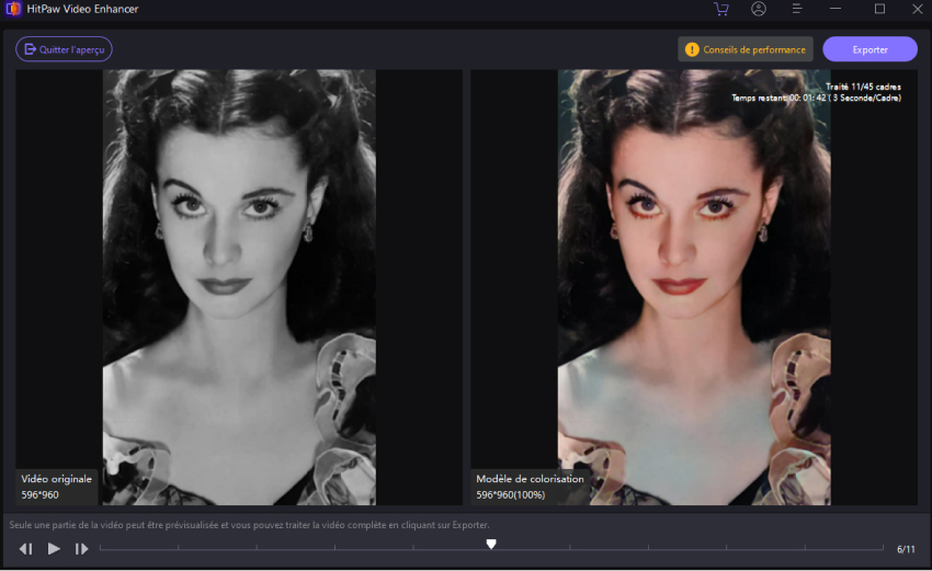 étalonner des films