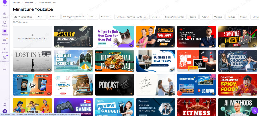 application pour faire des miniatures youtube
