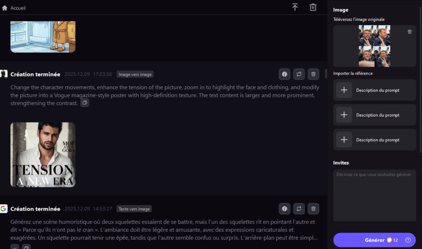 entrer les prompts IA pour une photo inspirée par Anup Sagar
