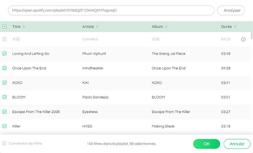 6 moyens utils Comment télécharger playlist Spotify