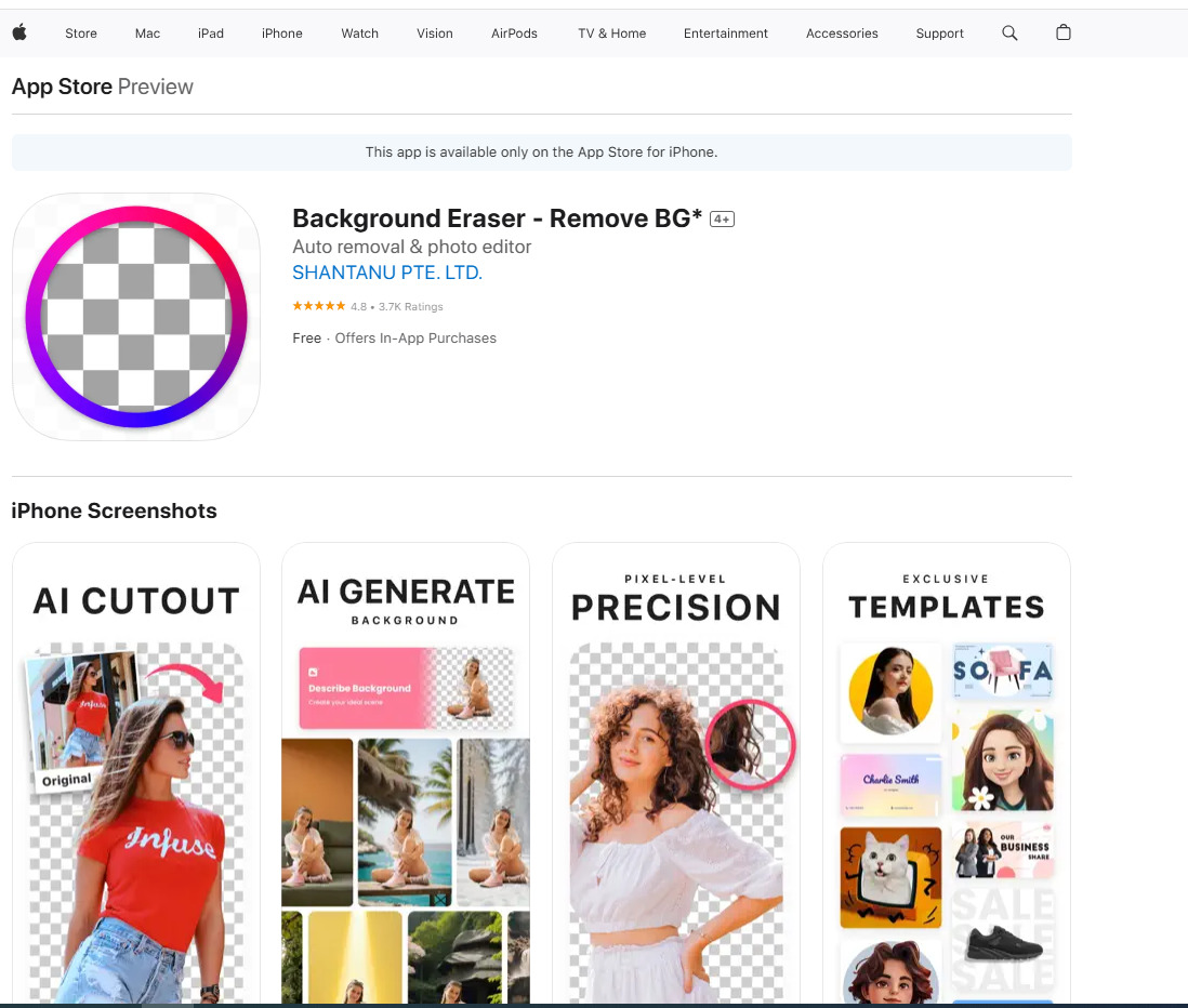 Background Eraser enlever arrière-plan