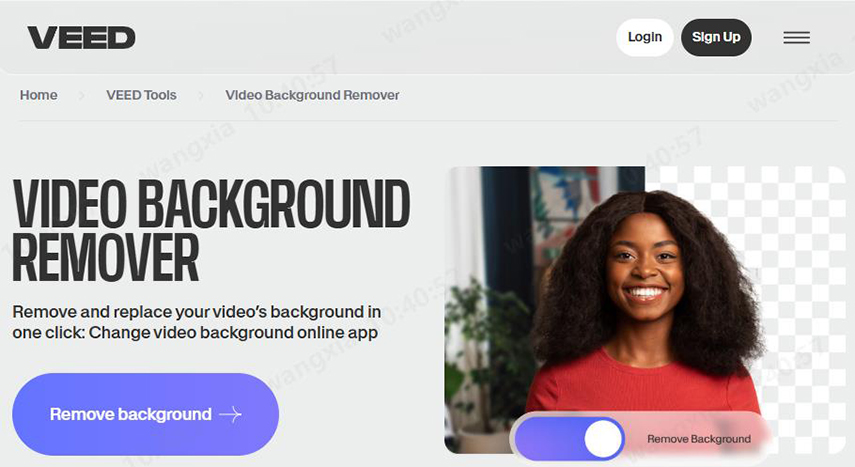VEED.IO, un des meilleurs outils en ligne pour supprimer l'arrière-plan vidéo gratuitement